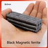 NONE Magnete rotondo in ferrite 8x3mm nero ordinario per artigianato, calamite per frigorifero, patch magnetici fai da te 4x3 8x3 4x10 4x6