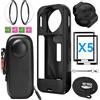 SZKOSTON Per Insta 360 X5 Kit di accessori protettivi per fotocamera Protezione per obiettivo/Copertura protettiva in silicone/Proteggi schermo/Custodia per fotocamera