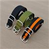 MULILAI Cinturino in nylon 18mm 20mm 22mm 24mm Bracciale solido in acciaio inossidabile Tessuto militare Orologio in nylon Fascia intrecciata Cintura con fibbia