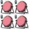U'King 4PCS 60LED Luce Par piatta 120W 4IN1 RGBW LED Effetto luce scenica DMX Telecomando per DJ Disco Party Bar Spettacolo di nozze