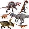 NONE Ornamenti di dinosauri, modellini di Tyrannosaurus Rex, Spinosauro, Brachiosauro, giocattoli per decorazioni natalizie, di Halloween o come regali da collezione.