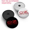 NONE 4 pz 56mm + 60mm OZ Racing Logo Auto Emblema Mozzo Ruota Centro Cap Badge Coperture Adesivo Auto Styling Decorazione Decalcomanie Accessori