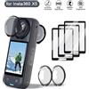TECTINTER Per Insta360 X4 X5 Protezione Dello Schermo Protezione Lente Tappo Pellicola di Vetro Temperato Anti-Graffio Kit di Protezione 360 ° Accessori per videocamere