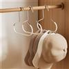 NONE 1/2/3 pezzi ganci semplici per riporre cappelli, materiale metallico per l'organizzazione delle sciarpe, l'organizzazione della cintura, l'organizer del reggiseno appendiabiti, il porta cappelli