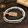 Noter Premium 3 Pz/set 4mm Perline di Pietra Bracciale Da Uomo Grado A Howlite Malachite Opaco Perline Energia Braslet Affari Fascino Regalo Per Lui