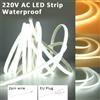 MJJC Strisce LED 220V Striscia LED COB impermeabile 240Led/M 3000K 4000K 6000K Decorazioni per la casa Nastro flessibile Illuminazione lineare