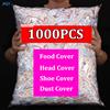 NONE Copertura Alimentare Monouso Elastica in Plastica per Alimenti, Coperchi per Alimenti, Copriscarpe, Copricapo per Doccia, Coperchi per Ciotole, Sacchetti Salva Freschezza, Protezione Antipolvere