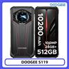 DOOGEE S119 Telefono Rugged 32GB RAM + 256GB ROM Schermo FHD+ da 6.72" Fotocamera 100MP Batteria 10200mAh 33W Schermo Secondario da 1.32" NFC Smartphone