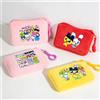 Bandai Portafoglio Quadrato Tamagotchi, Borsa Portamonete, Porta Carte Stampato, Regalo, Borsa a Tracolla Portatile con Cerniera, Porta Chiavi Anime