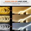 MJJC Strisce LED Flessibili 220V Dimmerabili COB con IC Intelligente, Senza Necessità di Driver, Alta Luminosità 240LED/m, Illuminazione Lineare RA95