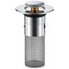 NONE Accessorio Universale per Lavabo 2026, Tubo di Scarico in Acciaio Inox, Antigoccia e Antiodore, Tipo a Pressione con Nucleo a Proiettile