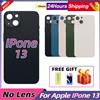 NONE Nuovo vetro posteriore per iPhone 13, ricambio rapido per cover posteriore, cover batteria con foro grande, vetro posteriore senza copertura per lente.