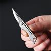 NONE Coltello Portachiavi EDC in Lega di Titanio, Mini Coltello Portatile con Lama Affilata in Acciaio D2 per Uso Quotidiano, Accessorio per Zaino
