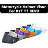 NONE Visiera per Casco KYT TT REVO, Lente Anti-UV Antivento per Casco Moto, Accessori Sostitutivi per Casco, Adatta alle Taglie M-XXL