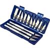 NONE Set di 13 Scalpelli in Metallo con Scatola Blu Portatile, Include 3 Manici e 10 Lame, Strumento per Riparazione Manuale di Telefoni Cellulari