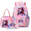Hasbro Zaini KPop Demon Hunters stampati da donna e ragazza, zaini da viaggio per esterni con borse per il pranzo, zaini leggeri per adolescenti, mochila per laptop