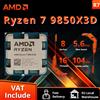 AMD Processore AMD Ryzen 7 9850X3D 8-Core 16-Thread 120W Socket AM5 DDR5 4.7GHz L3=96M 4NM R7 9850X3D Senza Dissipatore