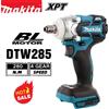 Makita Avvitatore a impulsi Makita DTW285 520N.M senza spazzole, elettrico a batteria, ad alta coppia, ricaricabile, con batteria Makita 18V