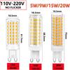 G9 led 9W 12W 15W 20W 25W AC110V 220V lampada a led SMD 2835 LED g9 luce fredda/calda/naturale Sostituisci 30/40W lampada alogena