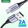 UGREEN Cavo Micro USB Ugreen 2A in Nylon per Ricarica Rapida, Compatibile con Samsung, Xiaomi, HTC, Cavo Dati USB per Telefoni Cellulari