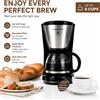 Cafetera de Goteo / Filterkaffeemaschine / Macchina da Caffè a Goccia 6 Tazze con Funzione Mantieni Caldo, Filtro Riutilizzabile, Spegnimento Automatico, Consegna Veloce Magazzino UE