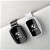 BMW Clip Porta Occhiali per Parasole Auto con Interruttore a Pressione per BMW Serie M 1 2 3 4 5 7 X1 X3 X4 X5 X6 X7 F10 F30 E46 E60