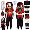 NONE Disponibile: Costume da Clown Pierrot The Freak Circus, Set Completo con Parrucche, Abbigliamento per Cosplay Horror di Halloween, Unisex, con Maschera e Cappello