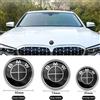 BMW Per BMW F30 F32 F34 F20 F10 F15 F16 E39 E46 E60 E90, 3 Pezzi, Nero, 82mm Anteriore/74mm Posteriore/45mm, Emblema Logo per Volante, Cofano e Bagagliaio