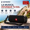 GEMBIRD (欧盟) Altoparlante Bluetooth Portatile con Radio FM, Speaker Wireless Stereo 10W RMS, Cassa BT 5.1 con USB, TF Card, AUX 3.5 mm, Microfono Vivavoce, Batteria Ricaricabile 1200mAh, Supporto MicroSD, Audio