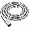 Tubo Doccia Extra Lungo, Tubo di Prolunga Sostitutivo per Soffione Doccia a Mano con Guarnizioni e Nastro Sigillante, Tubo in Acciaio Inox per Bagno, Cromo Lucido, Disponibile in 5 Misure
