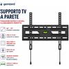 NONE Staffa TV Parete Universale 32" 75" Supporto TV Fisso VESA 400x400 Supporto per Televisore LCD LED OLED QLED Montaggio a Parete Slim con Blocco Rapido Max 75kg