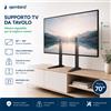 NONE Supporto TV da Tavolo per TV 37" 70" Staffa Universale Regolabile 5 Livelli di Altezza VESA 600x400 Supporto per Smart TV LCD LED OLED QLED con Gestione Cavi Integrata Max 35kg
