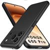 NONE Cover Posteriore per Telefono in TPU Morbido Nero Opaco con Protezione Fotocamera per Honor 600 Pro 600Pro Lite 5G