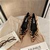 pdmcms Nuove Scarpe da Donna Eleganti con Punta a Stiletto in Stile Francese, Tacchi Alti in Vera Pelle, Scarpe Casual di Design, Zapatos Mujer