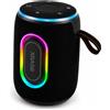 Cassa Bluetooth Portatile 10W con Luci RGB, Audio Stereo HiFi, Bluetooth 5.3, Bass Potenziati, USB-C, Impermeabile, Altoparlante Wireless Compatto per Casa, Viaggi e Outdoor