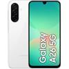SAMSUNG - Galaxy A26 5G AI 128GB 6GB Ram Display 6.7 Super AMOLED Main Camera 50MP Dual Sim USB Type-C Exynos Android 15 5000 mAh White Italia