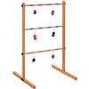 vidaXL Golf Spin Ladder con 6 Coppie Paline Borsa di Trasporto Gioco da Esterno Bambini Adulti Colore Naturale Legno Massello di Pino