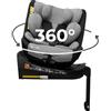 KidsZone Seggiolino Auto 0-36 kg Isofix Girevole 360° - 0-12 anni Gruppo 0/1/2/3 40-150 cm i-Size - Schienale Reclinabile In 8 Posizioni, Regolazione Del Poggiatesta (24 Cm)