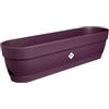 Elho Vibia Campana Trough 70 - Fioriera per Balcone - Ø 69.0 x H 17.0 cm - Viola/Porpora Acero