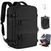 SZLX Zaino Ryanair 40x30x20 Sottovuoto con Pompa Zaino Ryanair 40x20x25 Donna Zaino da Viaggio Wizzair Bagaglio a Mano Uomo per Laptop da 14 Pollici Borse da Cabina 45x36x20 Easyjet con Porta Scarpe