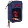 safta Star Wars - Astuccio scolastico con 37 utili inclusi, astuccio per bambini, ideale per bambini dai 5 ai 14 anni, comodo e versatile, qualità e resistenza, 12,5 x 5,5 x 19,5 cm