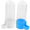 YARNOW Contenitore per Acqua e Cibo per Uccelli in Pvc 2 Pezzi Apertura Allargata per Alimentazione Automatica per Pappagalli e Uccelli di Piccola Taglia Colore Casuale