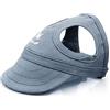 Hixingo Cappello da Baseball per Cani, Estate Berretto Cane Sport Protezione Solare Costumi Cane Accessorio con Fori per Le Orecchie e Cinghia Regolabile per Piccolo Cane Cani (XL,Blu Scuro)