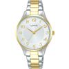 Lorus Orologio analogico al quarzo da donna con bracciale in metallo, Oro/Argento - RG270VX9