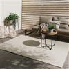 benuta Basic Tappeto da esterno Iowa - Crema 195x195 cm - Boho Juta-Look - Impermeabile UV balcone, terrazza, giardino, cucina, soggiorno - Robusto