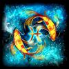 ABEUTY Kit per diamond painting 5D fai da te, con segno zodiacale Pesci, kit per pittura con diamanti (pesci)