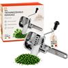 Akitaink Tritaprezzemolo Manuale in Acciaio con Manovella e Coperchio, Sminuzza Aromi, Prezzemolo ed Erbe Aromatiche per Cucina