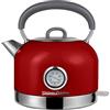 Vintage Cuisine by COO KING BOLLITORE ELETTRICO RETRO CON TERMOMETRO CUCINA VINTAGE (Red)