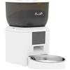 PawHut Distributore Automatico Cibo 4L per Gatti con WiFi 2,4G, App Controllo con Registratore 10s e Ciotola, Bianco | Aosom Italy