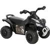 HOMCOM Mini Quad per Bambini 18-36 Mesi a Spinta Manuale con Musiche Integrate e Ampia Impugnatura, in PP e Metallo, Nero | Aosom Italy